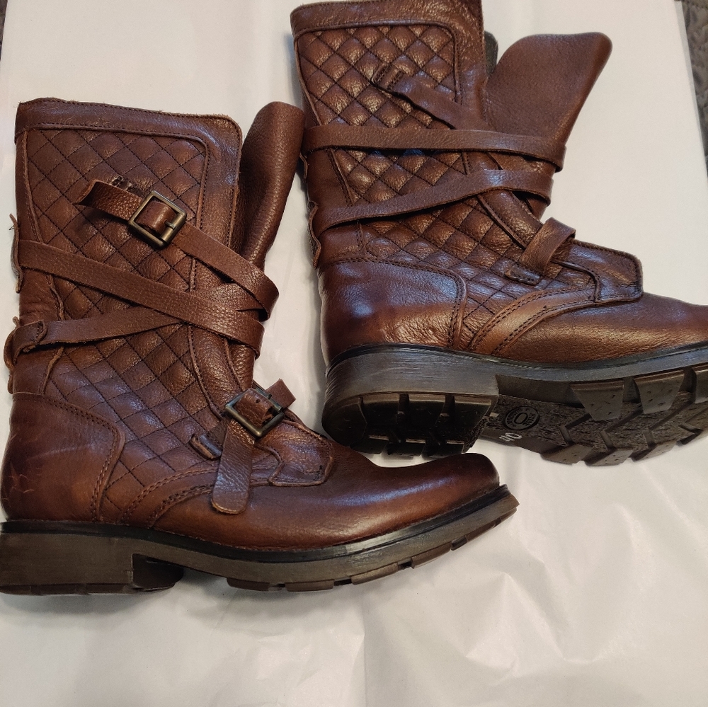 Steve Madden Brown Combat & Moto Boots - Picture 4 of 7